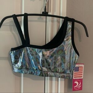 NWT KOS USA Asymmetrical Bra Top‎